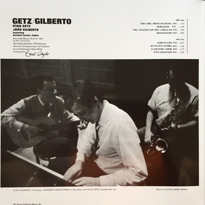 Stan Getz & Joao Gilberto* Featuring Antonio Carlos Jobim : Getz/Gilberto (LP, Album, RE, 180)