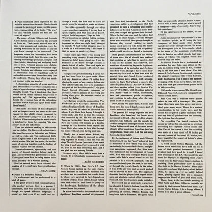 Stan Getz & Joao Gilberto* Featuring Antonio Carlos Jobim : Getz/Gilberto (LP, Album, RE, 180)