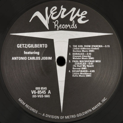 Stan Getz & Joao Gilberto* Featuring Antonio Carlos Jobim : Getz/Gilberto (LP, Album, RE, 180)