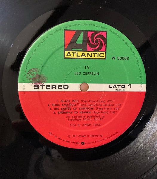 Led Zeppelin : Led Zeppelin IV (LP, Album, RE, Gat)