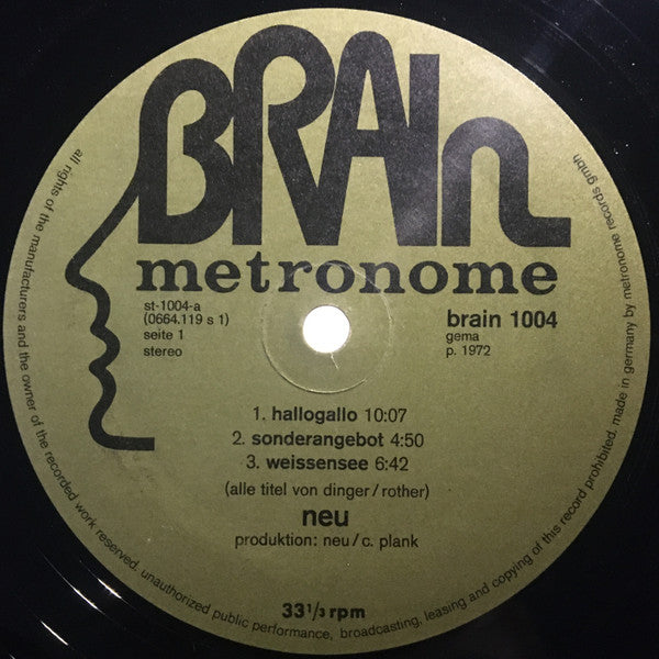Neu! : Neu! (LP, Album, RP, Gat)