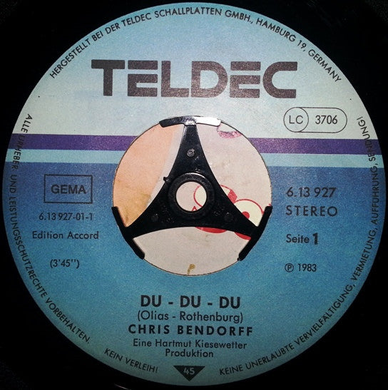 Chris Bendorff* : Du-Du-Du (7", Single)