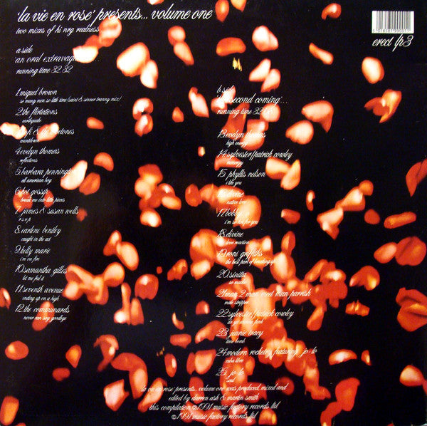 'La Vie En Rose' Presents Various : 'La Vie En Rose' Presents... Volume One (LP, Comp, Mixed)