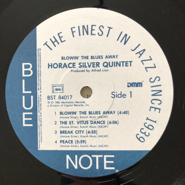The Horace Silver Quintet & The Horace Silver Trio : Blowin' The Blues Away (LP, Album, RE, RM, DMM)