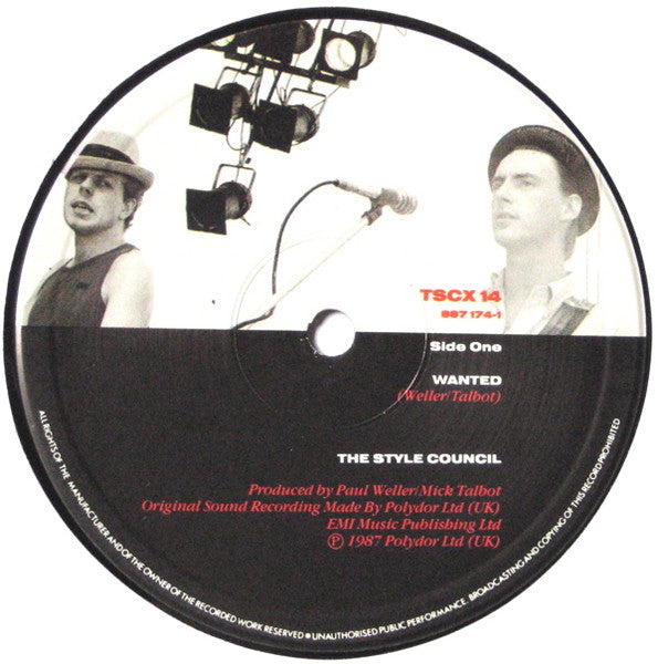 The Style Council : Wanted (Or Waiter, There's Some Soup In My Flies) (12", Single)
