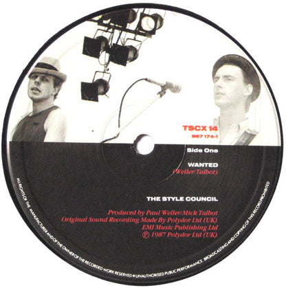 The Style Council : Wanted (Or Waiter, There's Some Soup In My Flies) (12", Single)