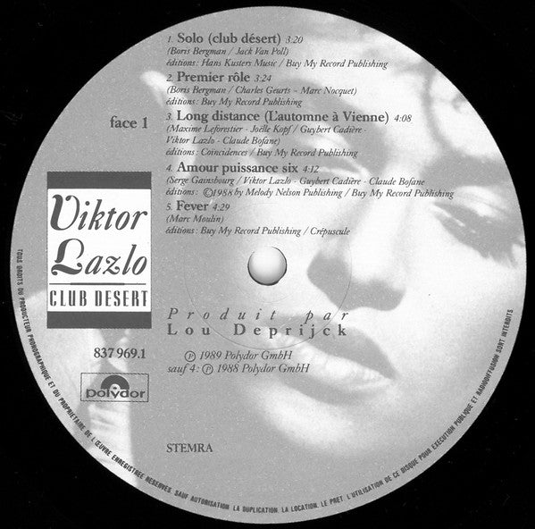 Viktor Lazlo : Club Désert (LP, Album)