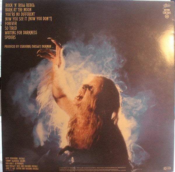 Ozzy Osbourne : Bark At The Moon (LP, Album, RE, RP)