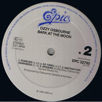 Ozzy Osbourne : Bark At The Moon (LP, Album, RE, RP)