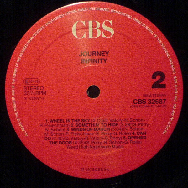 Journey : Infinity (LP, Album, RE)