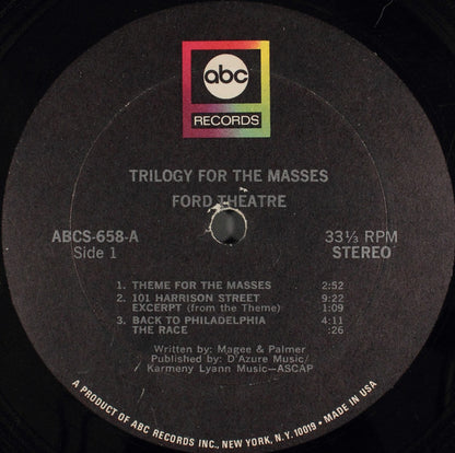 Ford Theatre : Trilogy For The Masses (LP, Album, Gat)