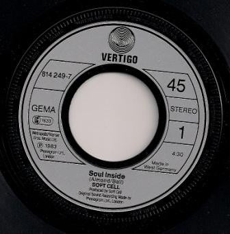 Soft Cell : Soul Inside (7", Single)
