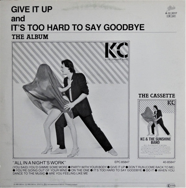 KC & The Sunshine Band : Give It Up / It's Too Hard To Say Goodbye (12", Maxi)