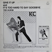 KC & The Sunshine Band : Give It Up / It's Too Hard To Say Goodbye (12", Maxi)