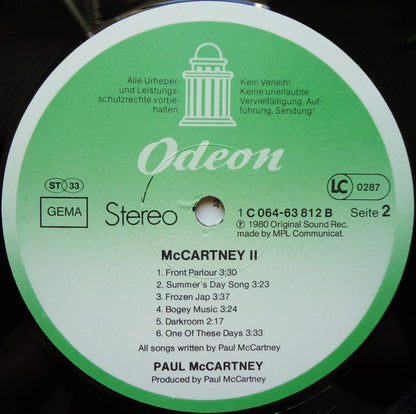 Paul McCartney : McCartney II (LP, Album, Gat)