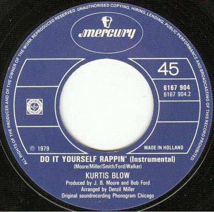 Kurtis Blow : Rappin' (7", Single)