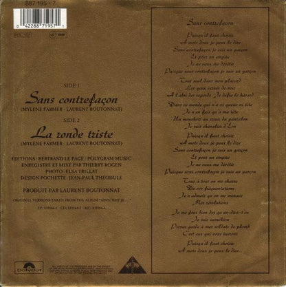 Mylene Farmer* : Sans Contrefaçon (7", Single)