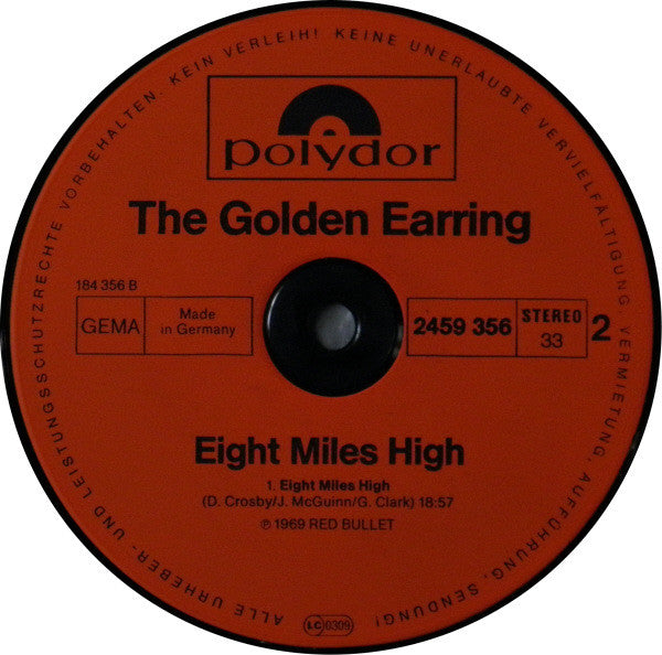 The Golden Earring* : Eight Miles High (LP, Album, RE)