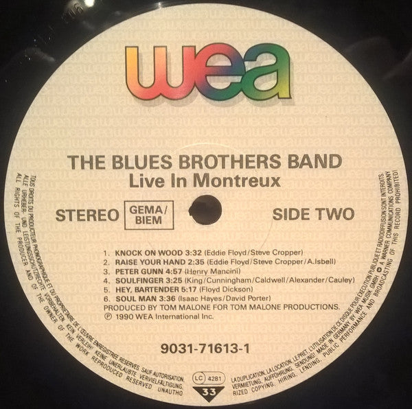 The Blues Brothers Band : Live In Montreux (LP, Album)