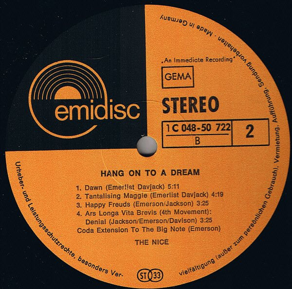 The Nice : Hang On To A Dream (LP, Comp)