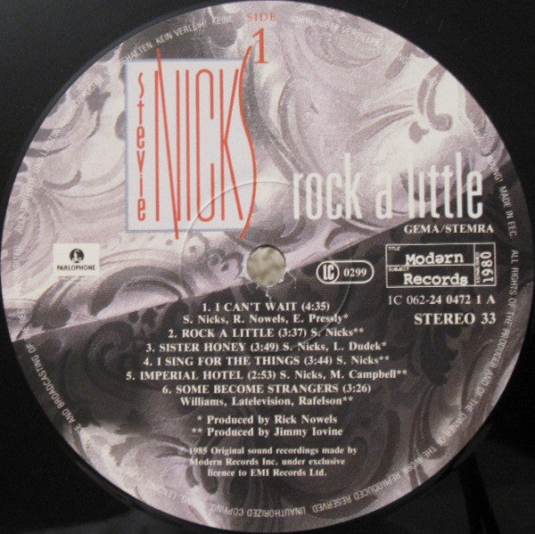 Stevie Nicks : Rock A Little (LP, Album)