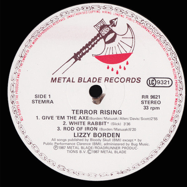 Lizzy Borden : Terror Rising (LP)