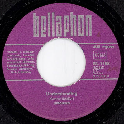Jeronimo (2) : Understanding / Shades (7", Single)