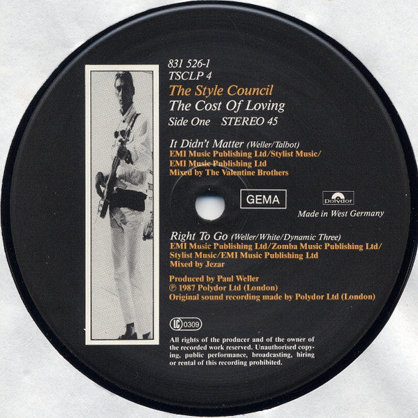 The Style Council : The Cost Of Loving (2x12", Album, Gat)