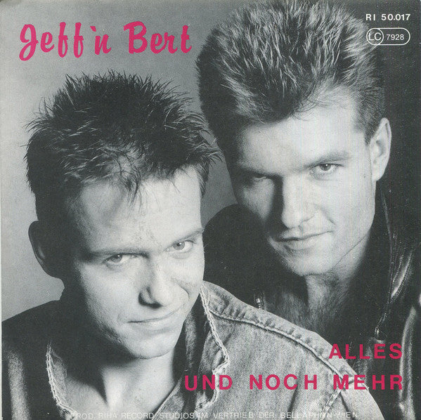 Jeff'N Bert : Alles, Und Noch Mehr (7", Single)
