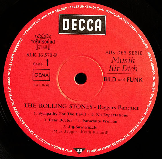 Rolling Stones* : Beggars Banquet (LP, Album)