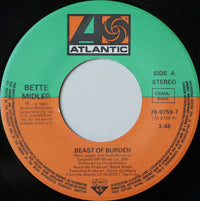 Bette Midler : Beast Of Burden (7", Single)