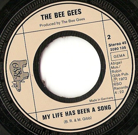The Bee Gees* : Saw A New Morning (7", Single)