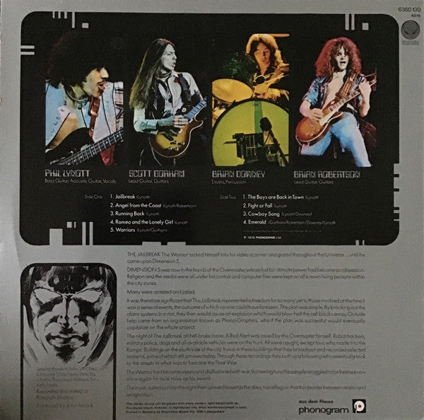 Thin Lizzy : Jailbreak (LP, Album, RE)