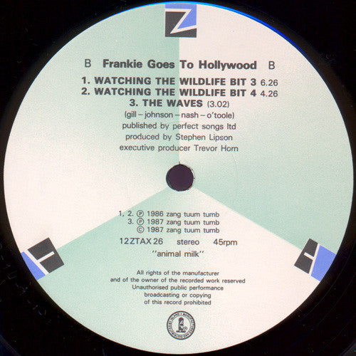 Frankie Goes To Hollywood : Watching The Wildlife (Movement 2) (12", Single)