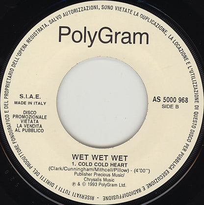 Bjork* / Wet Wet Wet : Play Dead / Cold Cold Heart (7", Jukebox, Promo)