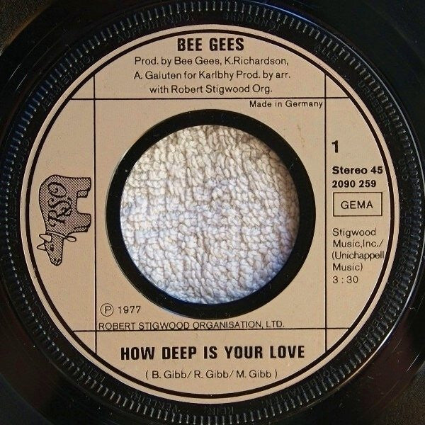 Bee Gees : How Deep Is Your Love (7", Single, Lar)