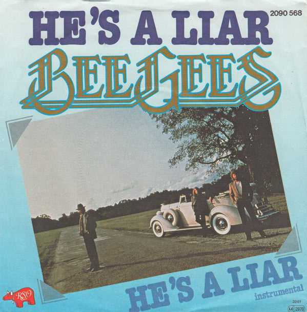 Bee Gees : He's A Liar (7", Single)