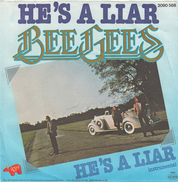 Bee Gees : He's A Liar (7", Single)
