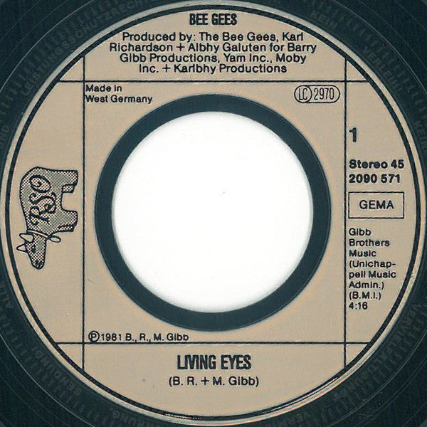 Bee Gees : Living Eyes (7", Single)