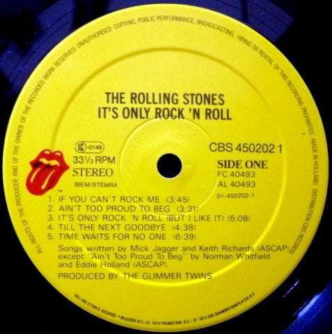 The Rolling Stones : It's Only Rock 'N Roll (LP, Album, RE)