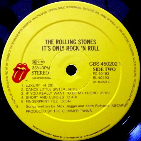 The Rolling Stones : It's Only Rock 'N Roll (LP, Album, RE)