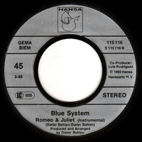 Blue System : Romeo And Juliet (7", Single)