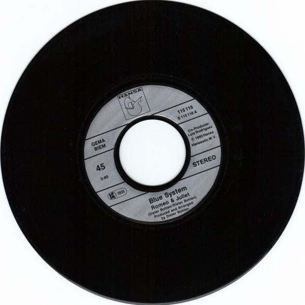 Blue System : Romeo And Juliet (7", Single)