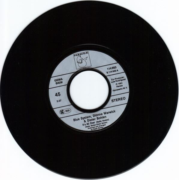 Dionne Warwick & Dieter Bohlen / Blue System : It's All Over (7", Single)
