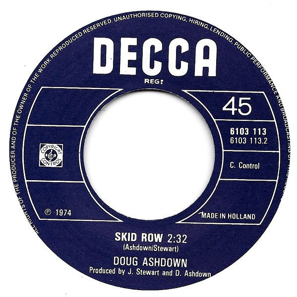 Doug Ashdown : Winter In America (7", Single)
