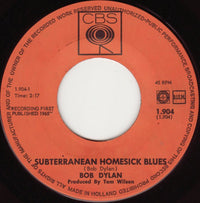 Bob Dylan : Subterranean Homesick Blues (7", Single, Dar)
