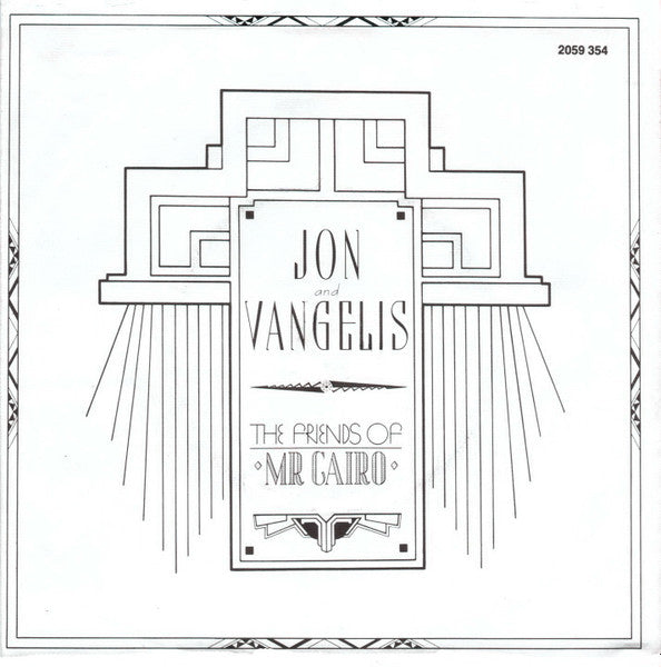 Jon And Vangelis* : The Friends Of Mr. Cairo (7", Single)