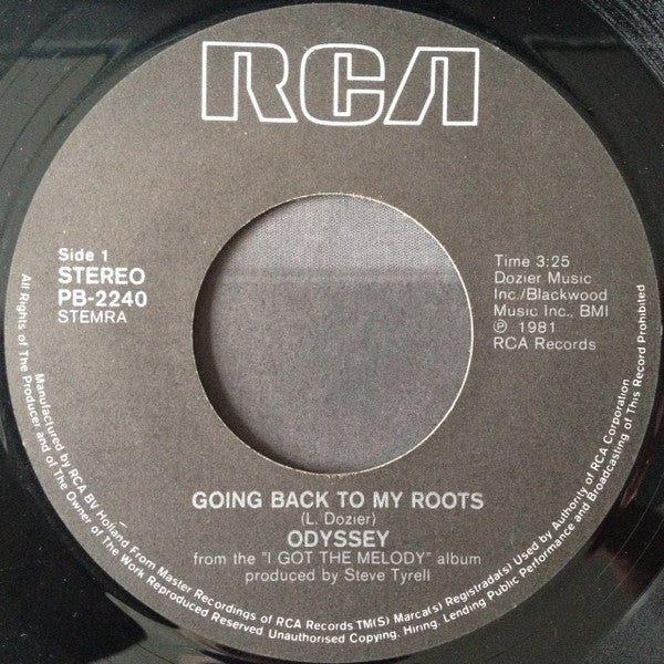 Odyssey (2) : Going Back To My Roots (7", Single)