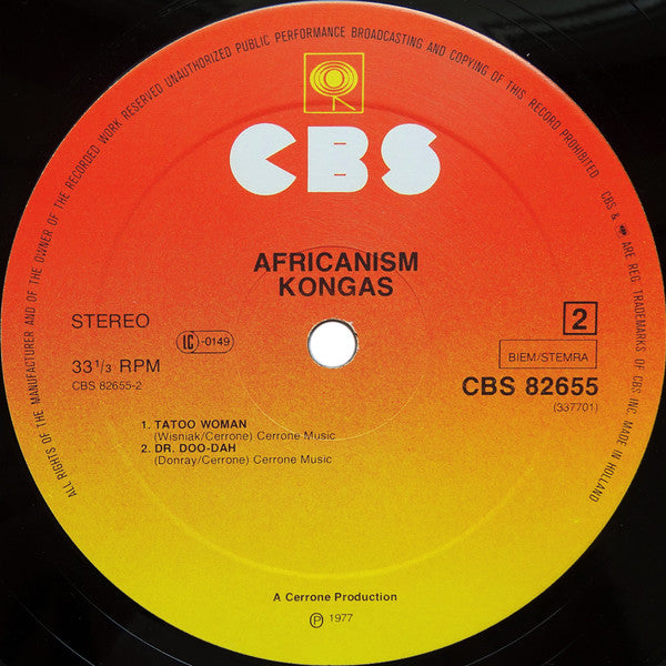 Kongas : Africanism (LP, RE)