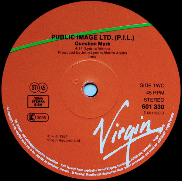 PiL* : Bad Life (12", Single)